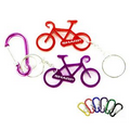 Bicycle Shape Bottle Opener with Key Chain & Carabiner